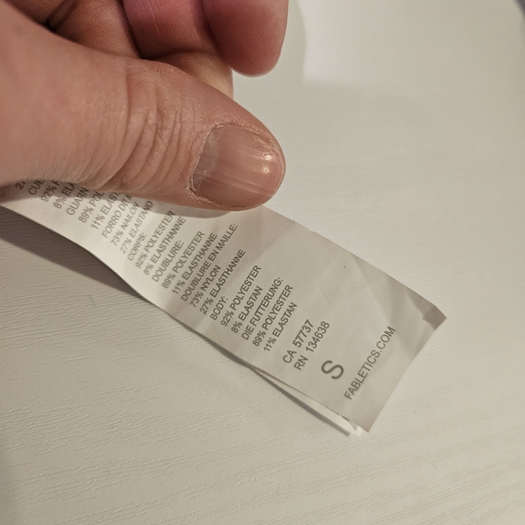 Fabletics Velvet Sports Bra in Rose Gold and Pink - Picture 3 of 4